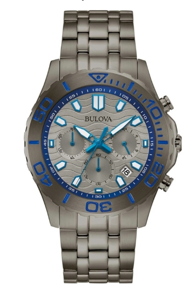 Bulova Sport 42mm Grey Dial Men's Quartz Watch