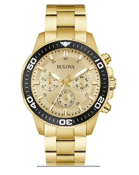 Bulova Classic 42mm Gold Dial Men's Quartz Watch