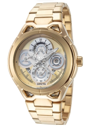 Invicta S1 Rally 44mm Silver and Gold Dial Men's Quartz Watch