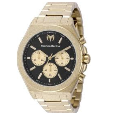 Technomarine Ocean Emperor 43mm Black Dial Men's Quartz Watch