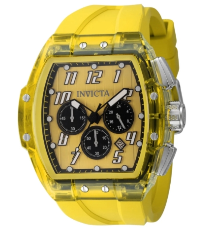 Invicta S1 Rally Kinesia Anatomic Men's Watch - 47mm. Yellow