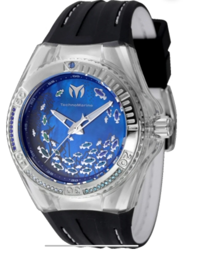 TechnoMarine Cruise Dream Unisex Watch w/ Mother of Pearl Dial - 40mm. White. Black