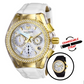 TechnoMarine Cruise Valentine Women's Watch - 40mm, White, Black with Interchangeable Strap