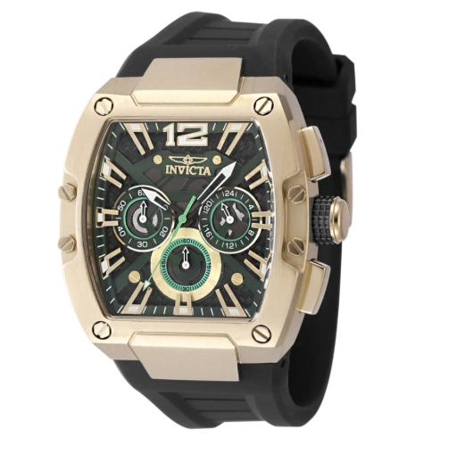 Invicta Racing 43mm Black and Green Dial Men's Quartz Watch