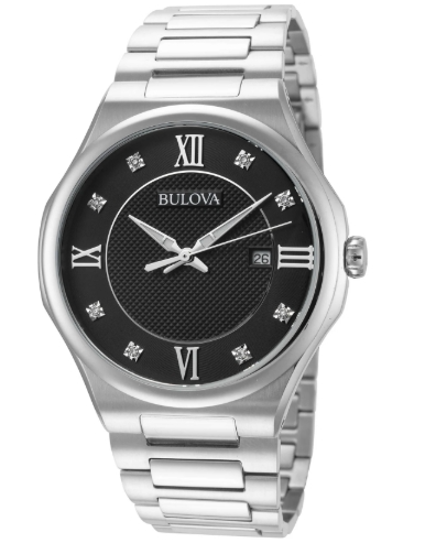 Bulova Classic Black Dial Men's Quartz Watch