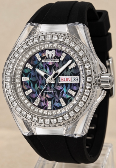 Technomarine Cruise Diamond 40mm Black Mother-of-Pearl Dial Women's Quartz Watch