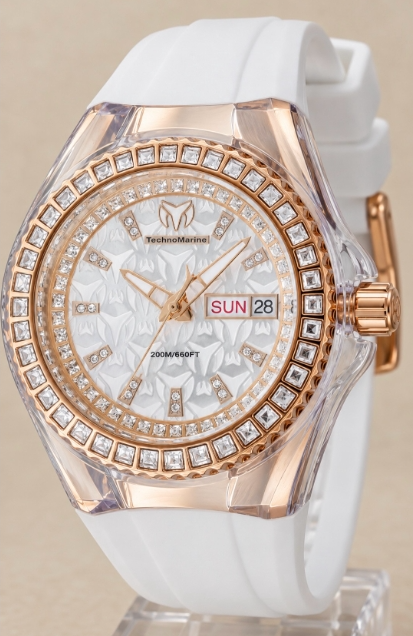 Technomarine Cruise Diamond 40mm Silver Dial Women's Quartz Watch