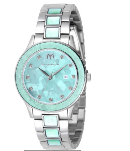 Technomarine Seafoam Glow 33mm Green Dial Women's Quartz Watch