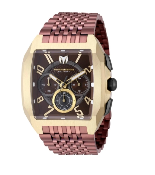 TechnoMarine Aqua Quadrant Men's Watch - 41mm, Brown