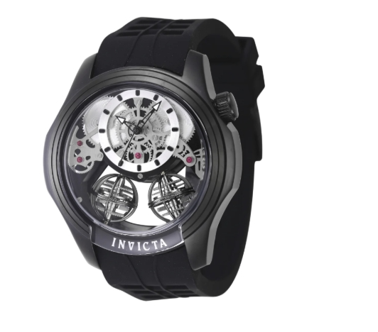 Invicta Specialty Twin-Axis Men's Watch w/ Skeleton Dial - 46mm. Black