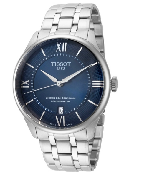 Tissot Chemin des Tourelles  Blue Dial Men's Automatic Watch