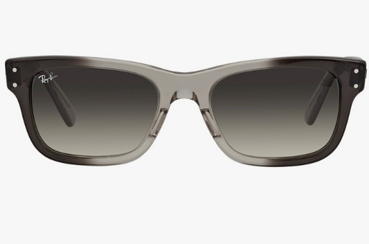 PRE ORDER: Ray Ban Burbank Grey Gradient Rectangular Men's Sunglasses