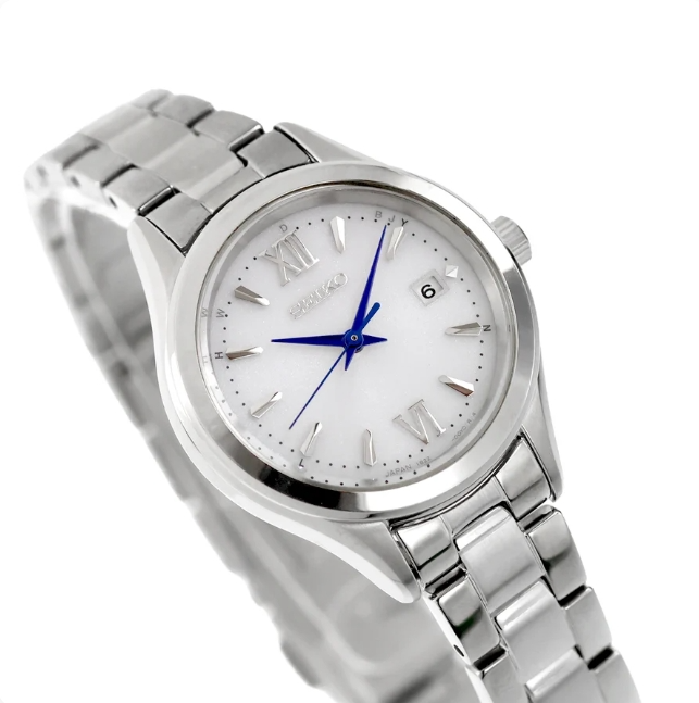 seiko101: Seiko Selection Solar Quartz Radio-Controlled Watch HFE001J Women Watch 28mm