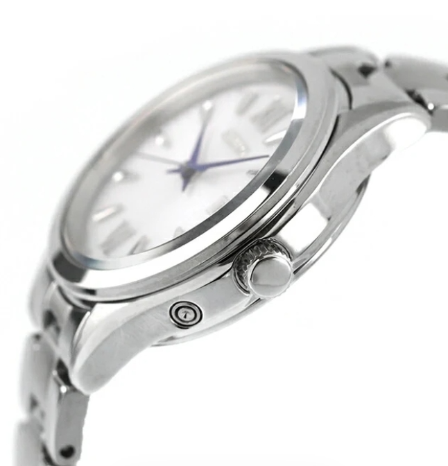 seiko101: Seiko Selection Solar Quartz Radio-Controlled Watch HFE001J Women Watch 28mm