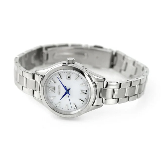 seiko101: Seiko Selection Solar Quartz Radio-Controlled Watch HFE001J Women Watch 28mm