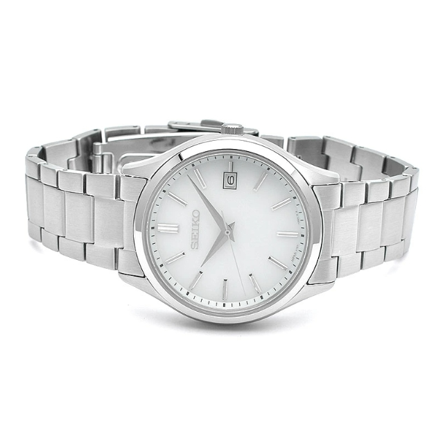 seiko27: Seiko Solar Quartz Selection Limited Model SBPX143 Mens Watch 38.7mm