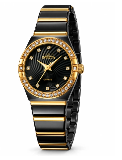 PRE ORDER: Invicta Angel Glintia Women's Watch Black, Gold