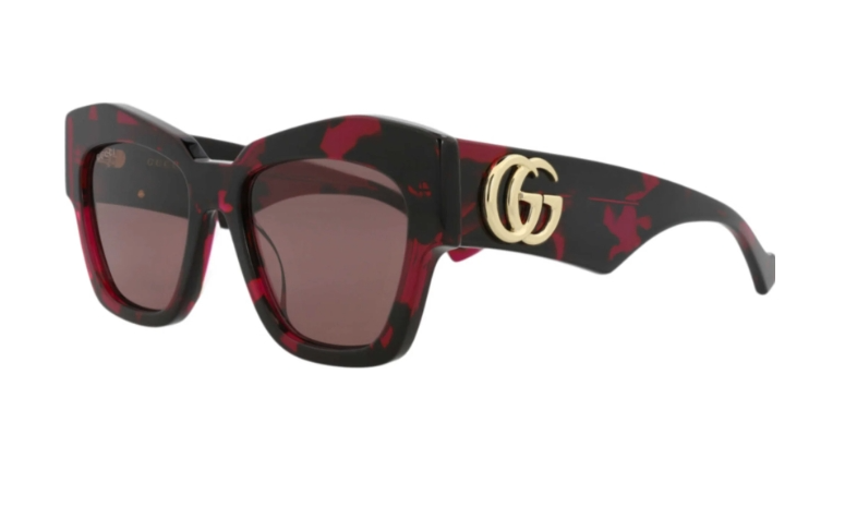 PRE ORDER: Gucci Women's Brown Cat-Eye Sunglasses