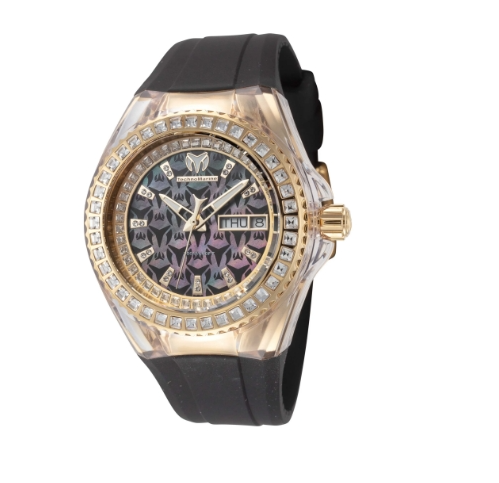 PRE ORDER: Technomarine Cruise Monogram Black Mother-of-Pearl Dial Women's Quartz Watch