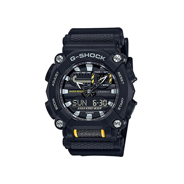 CASIOG-Shock Alarm World Time Quartz Analog-Digital Black Dial Men's Watch
