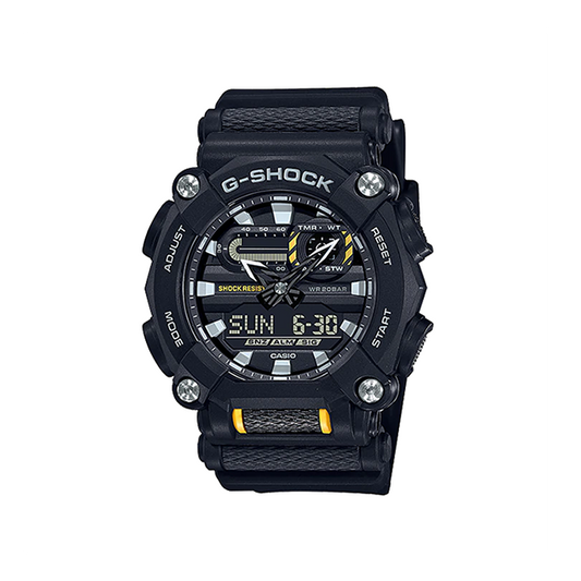 CASIOG-Shock Alarm World Time Quartz Analog-Digital Black Dial Men's Watch