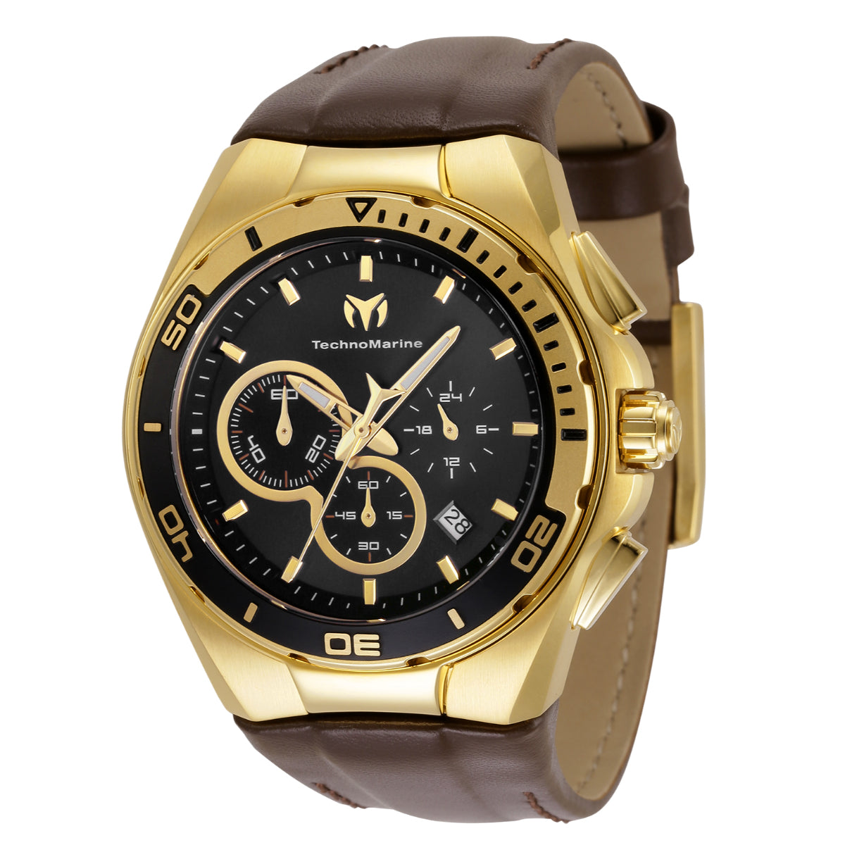 TechnoMarine Cruise Steel Men's Watch - Brown, Black with Interchangeable Strap
