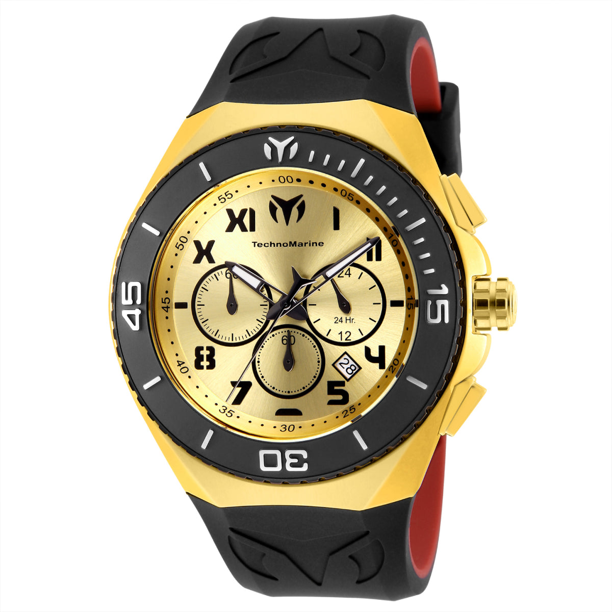 TechnoMarine Men's Watch - 48mm, Black, Red