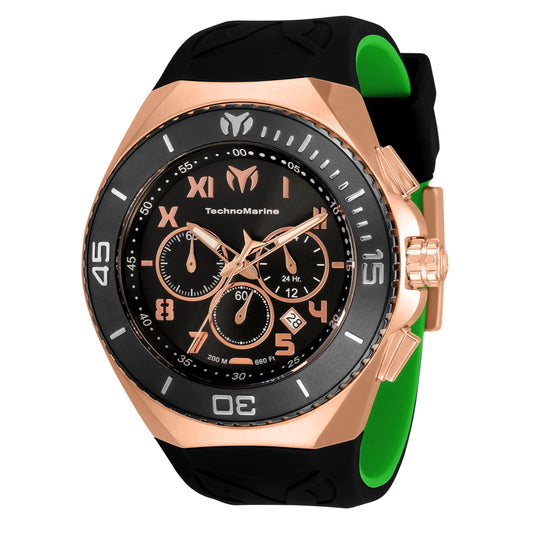 TechnoMarine Manta Ocean Men's Watch - 48mm, Black, Green