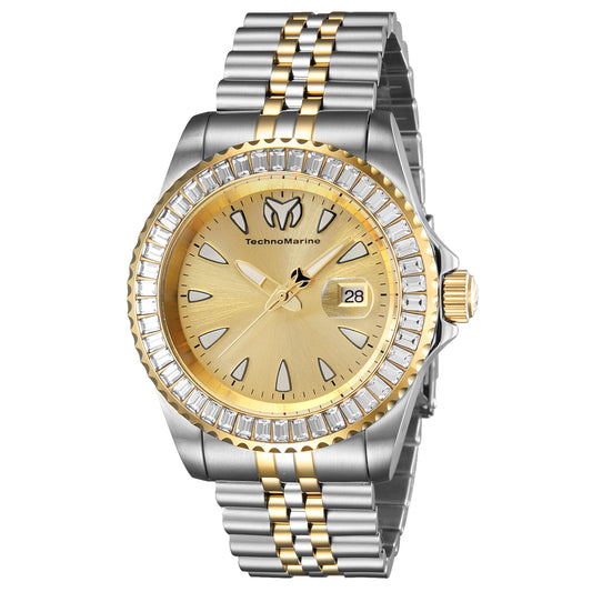 TechnoMarine Manta Sea Unisex Watch - 42mm, Steel, Gold