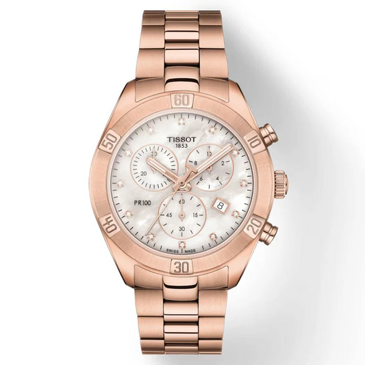 Tissot T-Classic Mother of Pearl Dial Chronograph Women-38mm